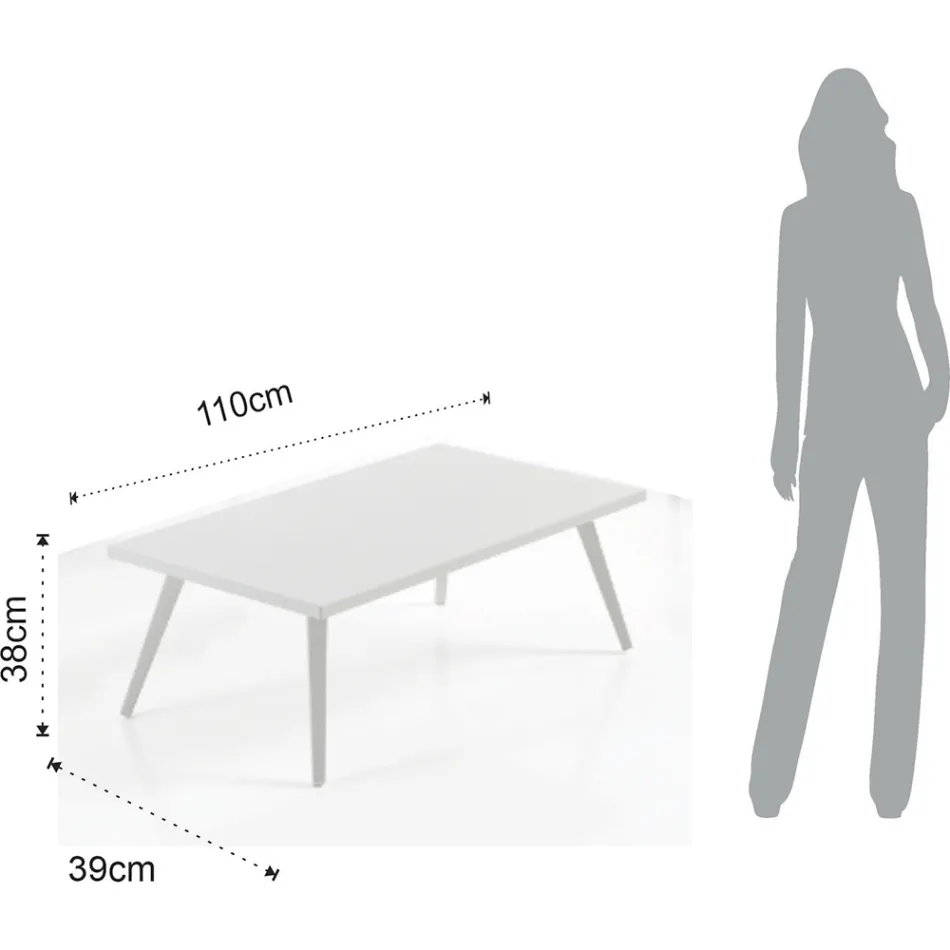 Vnitřní a venkovní obývací pokoj se 2 křesly, 1 pohovkou a 1 konferenčním stolkem - Sortir Viadurini