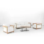 Hliníkový obývací pokoj s termotransferovým efektem dřeva - Camper Viadurini