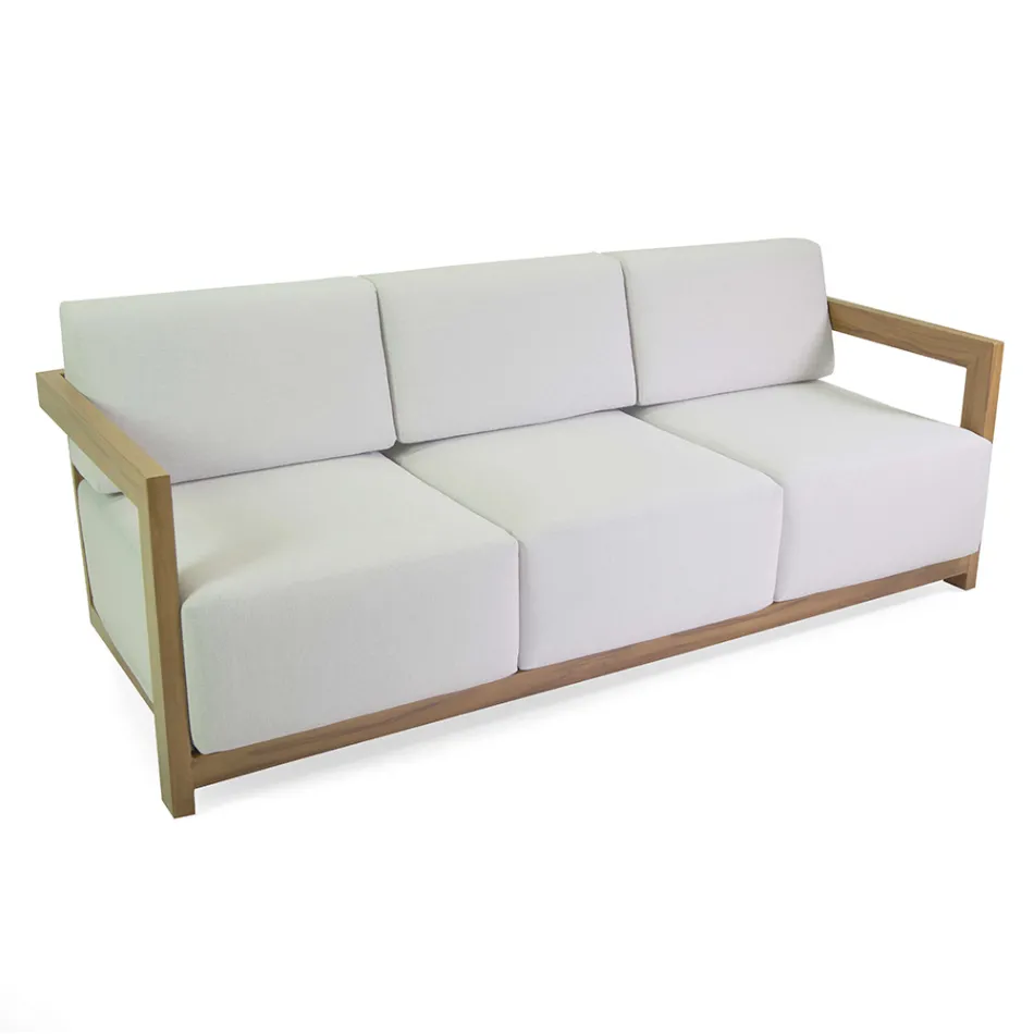 Hliníkový obývací pokoj s termotransferovým efektem dřeva - Camper Viadurini