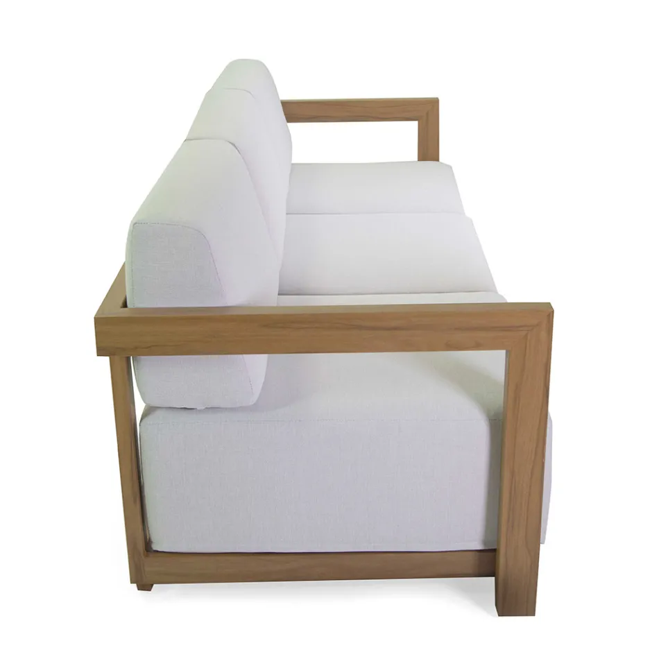 Hliníkový obývací pokoj s termotransferovým efektem dřeva - Camper Viadurini