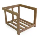 Hliníkový obývací pokoj s termotransferovým efektem dřeva - Camper Viadurini