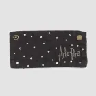 Bílý nebo černý plátěný odkapávač s výšivkou a krystaly 2 kusy - Salvino Viadurini