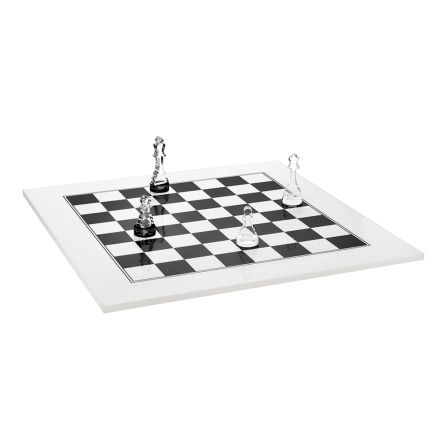 Moderní černá nebo bílá plexi šachovnice vyrobená v Itálii - mat Viadurini