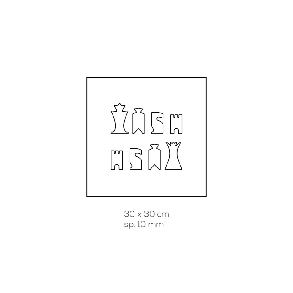 Šachovnice pro šachy a dámu v akrylovém křišťálu Made in Italy - Smanto Viadurini