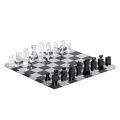 Šachovnice pro šachy a dámu v akrylovém křišťálu Made in Italy - Smanto