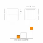 Cube color shelf Slide Open Cube moderní design vyrobený v Itálii Viadurini