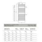 Hydraulický ohřívač ručníků klasického designu z oceli Made in Italy - Rome Viadurini