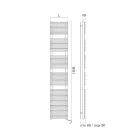 Ohřívač ručníků s elektrickým systémem a ocelovou konstrukcí Made in Italy - Sirup Viadurini