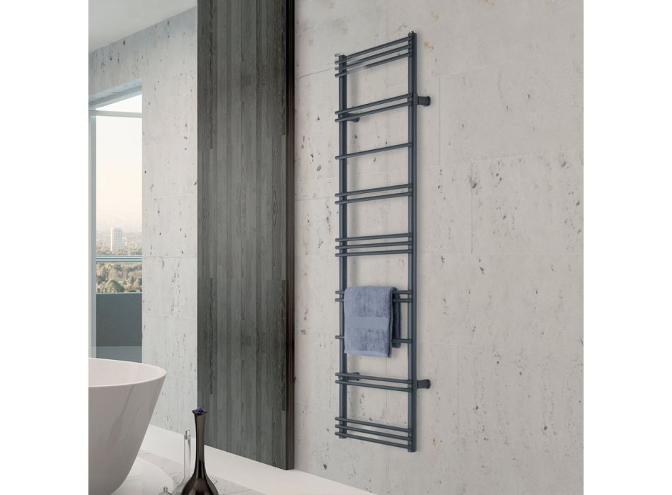 Ohřívač ručníků s elektrickým systémem z oceli Made in Italy - Ananas Viadurini