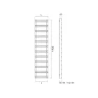 Ohřívač ručníků z uhlíkové oceli s hydraulickým systémem - Praline Viadurini