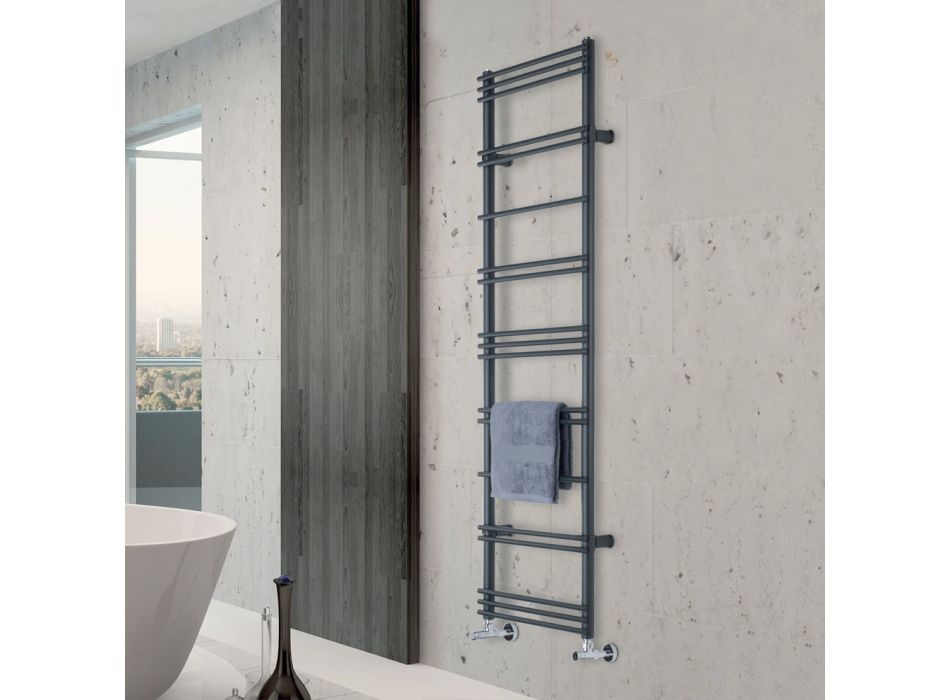 Ohřívač ručníků s hydraulickým systémem z oceli Made in Italy - Ananas Viadurini