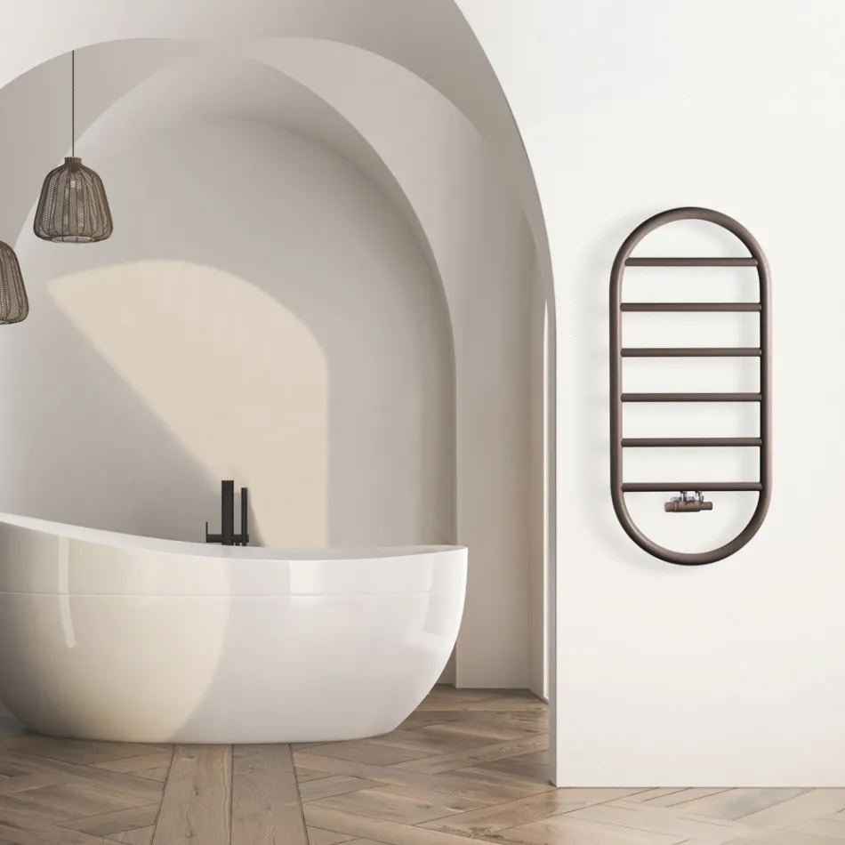 Designový ohřívač ručníků "All Round Bubble" z oceli Made in Italy - hladký Viadurini