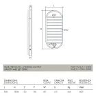 Designový ohřívač ručníků „Tutto Tondo Slim“ z oceli Made in Italy – hladký Viadurini