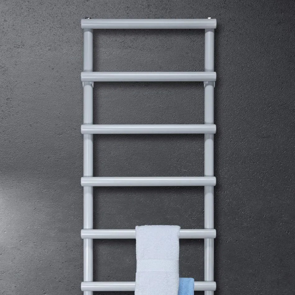 Elektrický ohřívač ručníků s kruhovými prvky Made in Italy - Strawberry Viadurini