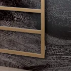 Elektrický ohřívač ručníků s jednoduchými liniemi z oceli Made in Italy - Pistácie Viadurini