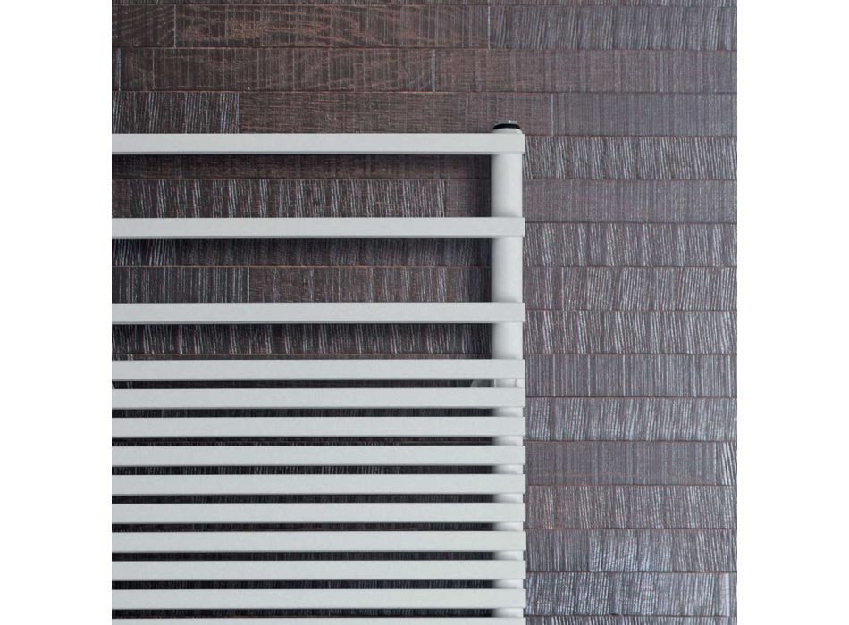 Elektrický ohřívač ručníků se strukturou z uhlíkové oceli Made in Italy – krém Viadurini