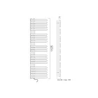 Elektrický ohřívač ručníků z uhlíkové oceli Made in Italy - Višně Viadurini