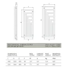 Elektrický ocelový ohřívač ručníků s moderním designem Made in Italy - Potentia Viadurini
