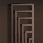 Elektrický ocelový ohřívač ručníků s moderním designem Made in Italy - Potentia Viadurini