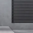 Elektrický ohřívač ručníků z oceli s povrchovou úpravou Jet Black Made in Italy - Brownies Viadurini