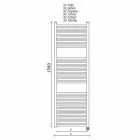 Elektrický ohřívač ručníků do koupelny Vertikální design z oceli 300 W - Italo Viadurini