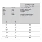 Elektrický ohřívač ručníků do koupelny Vertikální design z oceli 300 W - Italo Viadurini