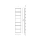 Hydraulický ohřívač ručníků s vertikálními kolektory Made in Italy - Ginger Viadurini