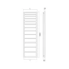 Hydraulický ohřívač ručníků s jednoduchými liniemi z oceli Made in Italy - Pistácie Viadurini