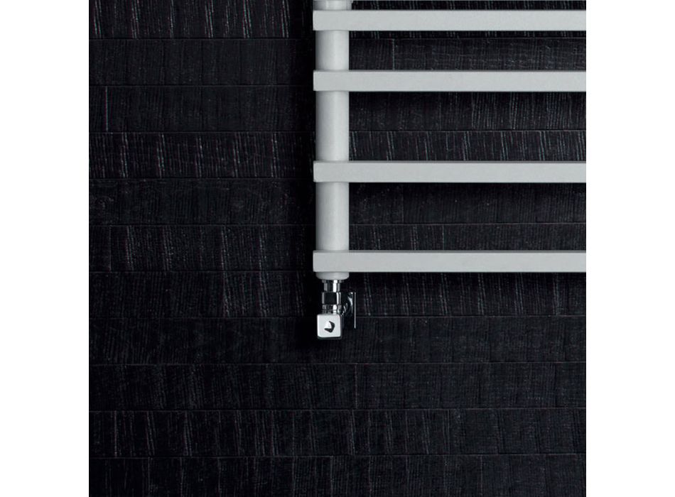 Hydraulický ohřívač ručníků s uhlíkovou ocelovou konstrukcí Made in Italy – krém Viadurini