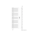 Hydraulický ohřívač ručníků z uhlíkové oceli Made in Italy - Višně Viadurini