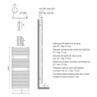 Hydraulický ohřívač ručníků z uhlíkové oceli okr Made in Italy - Tepore Viadurini