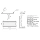 Hydraulický ohřívač ručníků z uhlíkové oceli Rust Matt Made in Italy - Fiaccole Viadurini
