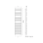 Hydraulický ohřívač ručníků s ocelovým saténovým povrchem Made in Italy - Peel Viadurini