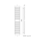 Hydraulický ohřívač ručníků z uhlíkové oceli - měkký Viadurini