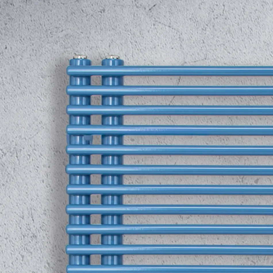 Ohřívač ručníků z uhlíkové oceli s elektrickým systémem - Arašídy Viadurini