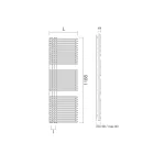 Ohřívač ručníků z uhlíkové oceli s hydraulickým systémem - Arašídy Viadurini