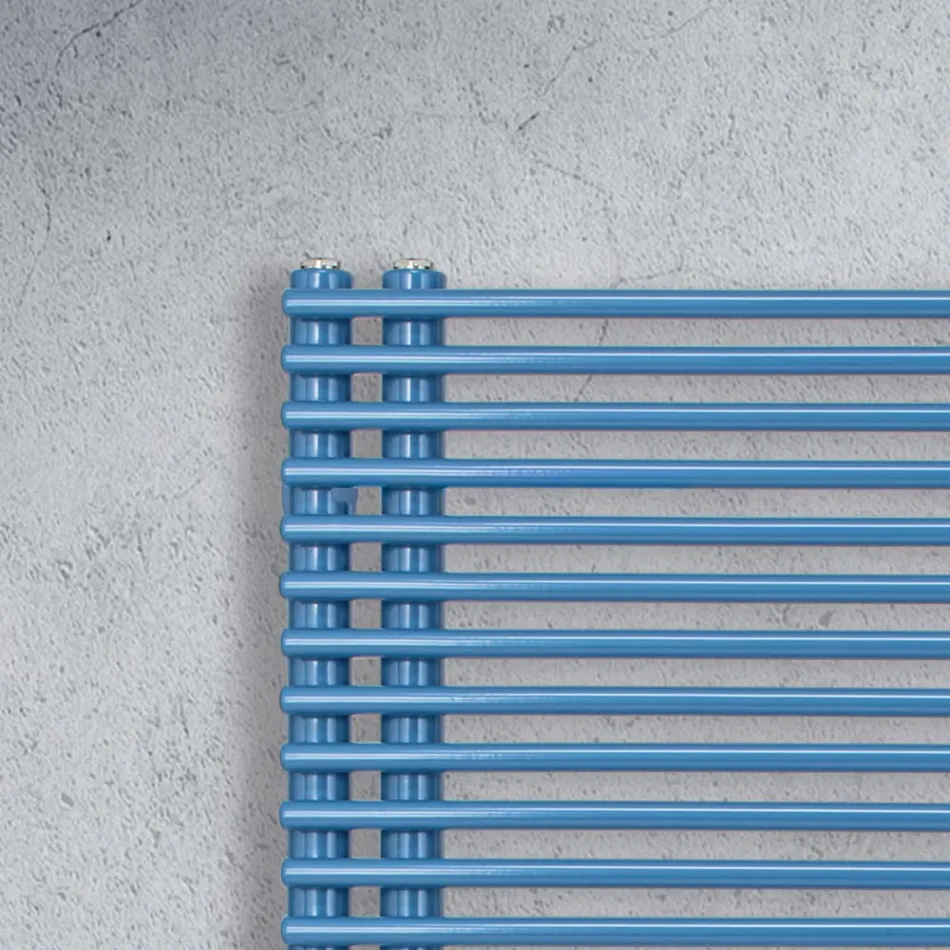 Ohřívač ručníků z uhlíkové oceli se smíšeným systémem - arašídy Viadurini