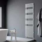 Ohřívač ručníků ze smíšené oceli s čistě bílou povrchovou úpravou, vyrobený v Itálii - citron Viadurini