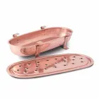 Odkládací talíř na měděné hrnce vyrobené v Itálii 45x23 cm - Mariaelena Viadurini