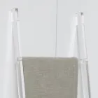 Průhledný akrylátový křišťálový koupelnový žebřík na ručníky - Smart Viadurini