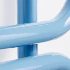 Elektrický žebřík na ohřívání ručníků kulatá ocel Made in Italy - Řetěz Viadurini