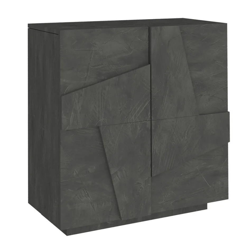 Vnitřní botník se 2 melaminovými dvířky Made in Italy - Naditza Viadurini