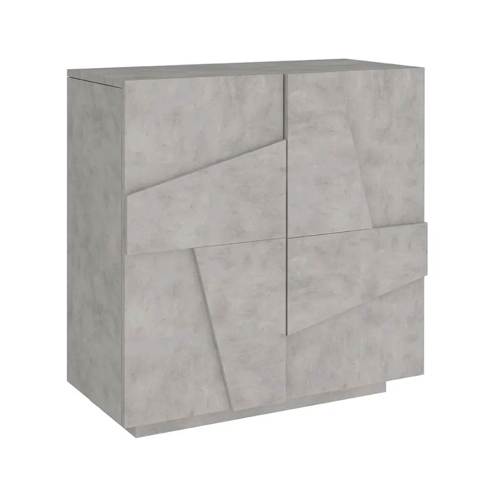 Vnitřní botník se 2 melaminovými dvířky Made in Italy - Naditza Viadurini