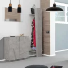 Vnitřní botník se 2 melaminovými dvířky Made in Italy - Naditza Viadurini