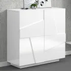 Vnitřní botník se 2 melaminovými dvířky Made in Italy - Naditza Viadurini