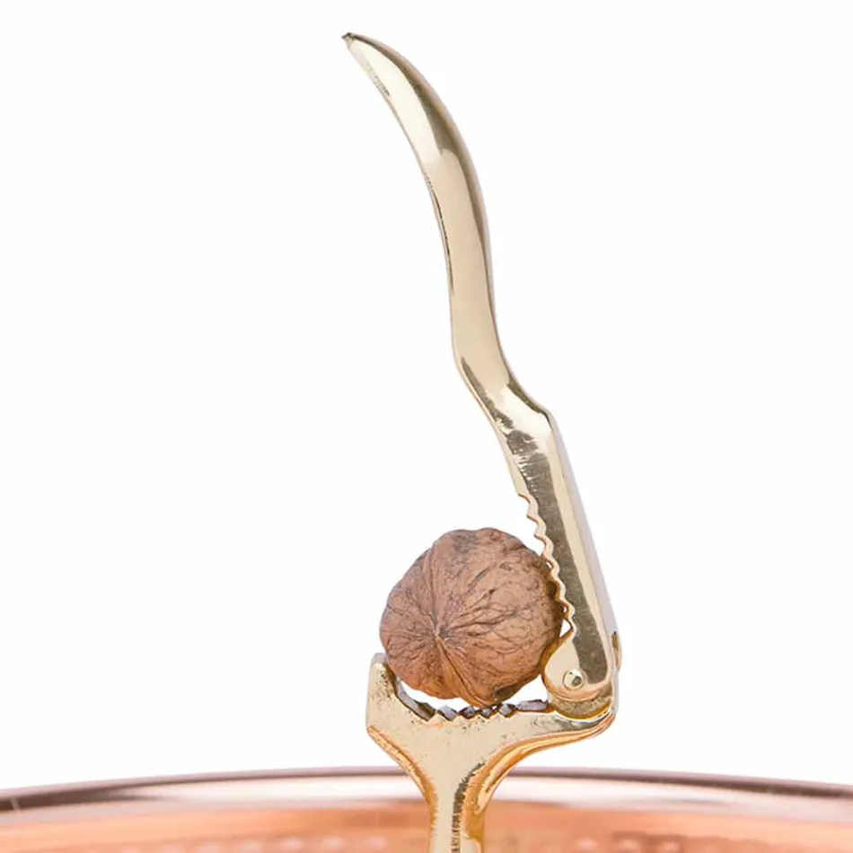 Zásobník na louskáčky v ručně pocínovaném designu z měděné mědi 24 cm - Paronzo Viadurini