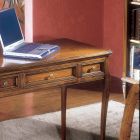 Psací stůl se 3 zásuvkami ze dřeva Bassano Francie Made in Italy - Adon Viadurini