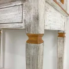 Ručně psaný psací stůl z masivního dřeva se 4 zásuvkami vyrobenými v Itálii - Amela Viadurini