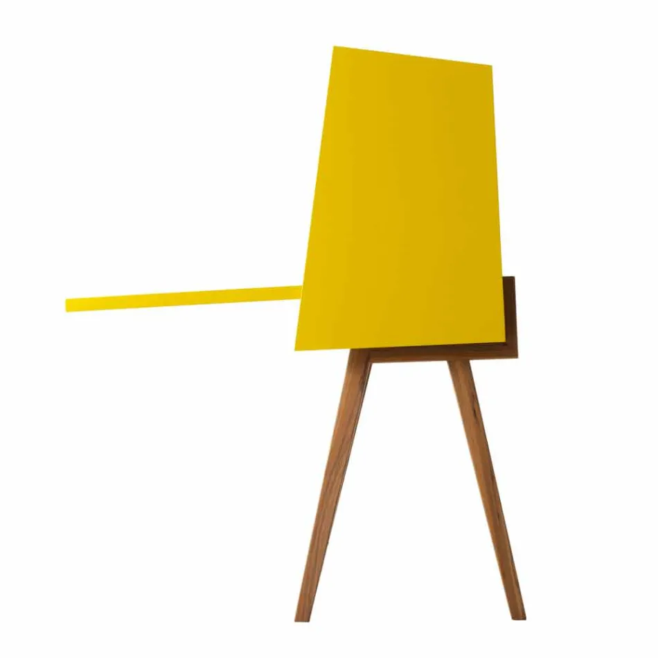 Návrh vícevrstvého dřevěného psacího stolu Grilli Hemingway z Itálie Viadurini