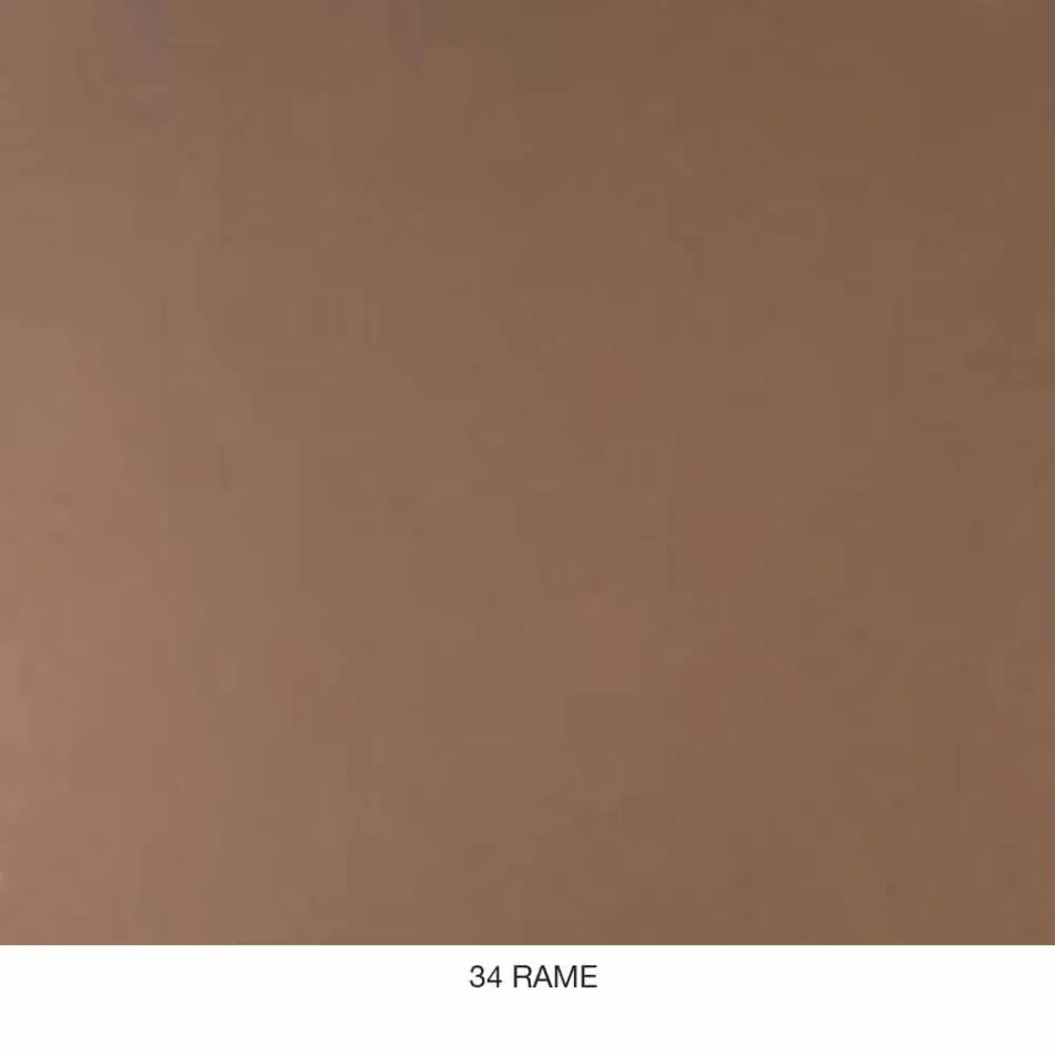 Moderní stůl z barevného kovu a dubového dřeva italského designu - Nadin Viadurini